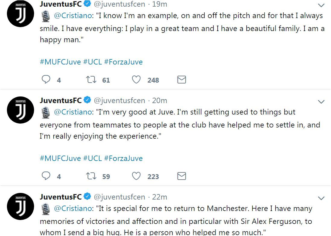 Ronaldo Returns to Manchester United